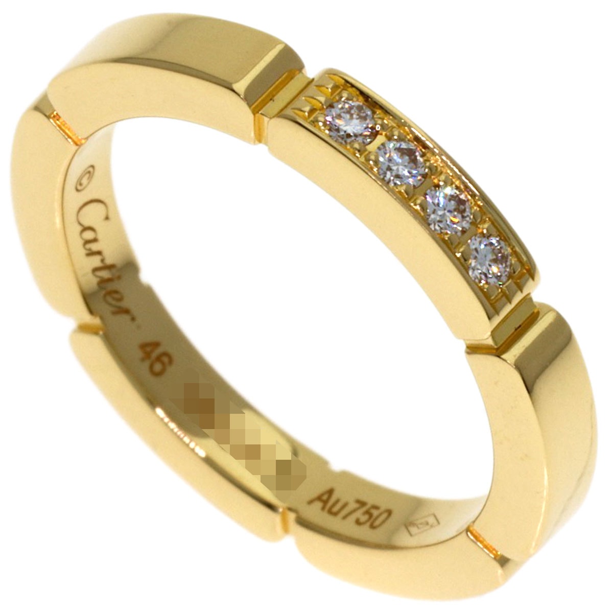 CARTIER カルティエ マイヨンパンテール ダイヤモンド #46 リング・指輪 K18YG レディース [中古]