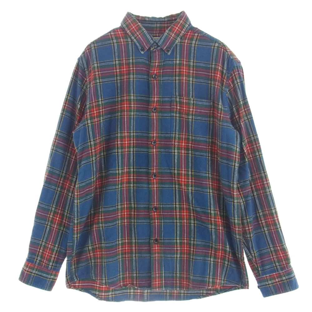 L.L.Bean エルエルビーン 長袖シャツ ボタンダウン 長袖 チェック フランネル シャツ マルチカラー系 M【中古】