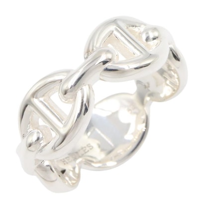 Hermes Chaine D'ancre Enchainee Ring PM "Silver"