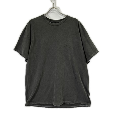 アンセルム 25SS ANC-CT109 ブラック EMBROIDERY DYED T-SHIRT OS(one size)