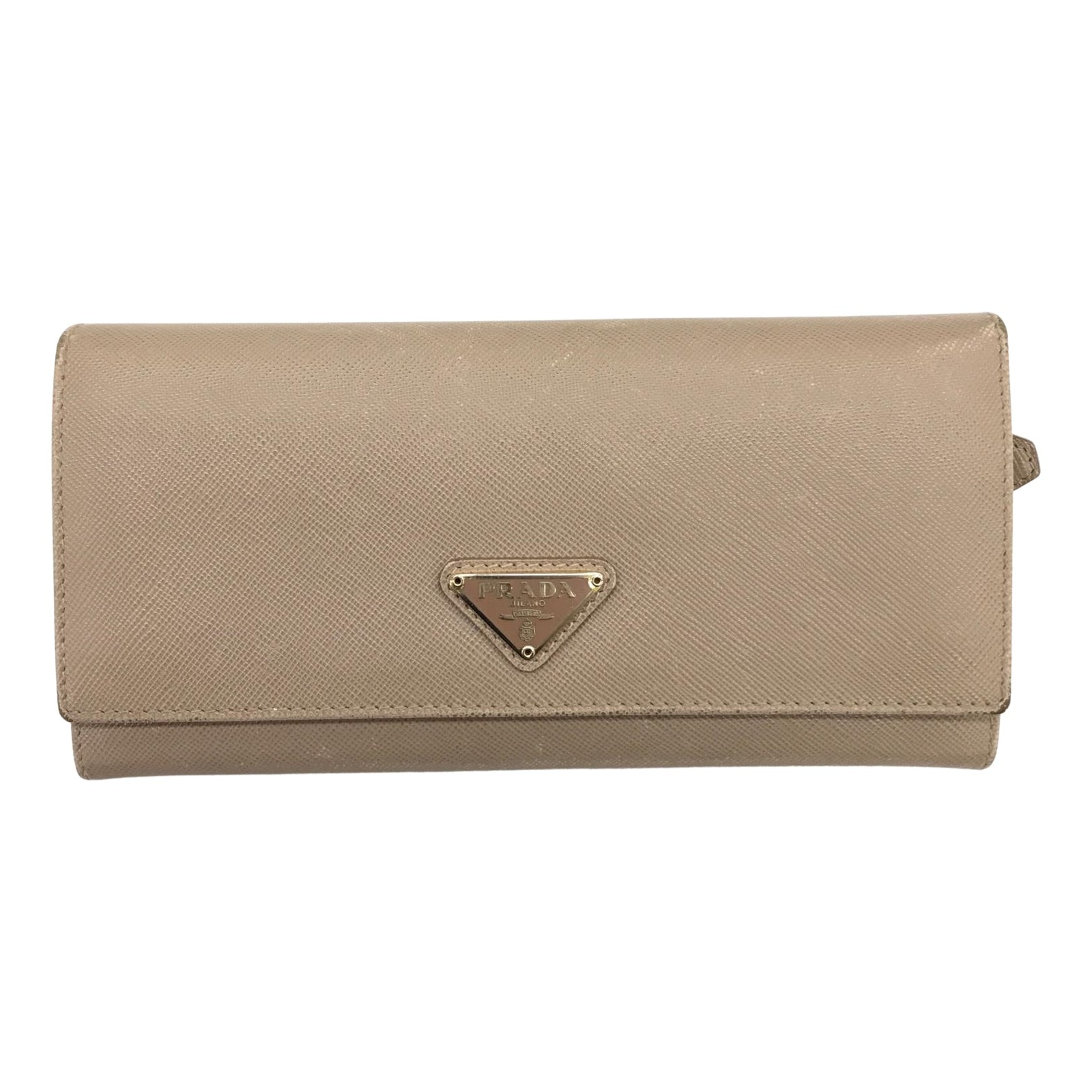 PRADA プラダ 長財布 サフィアーノ ベージュ