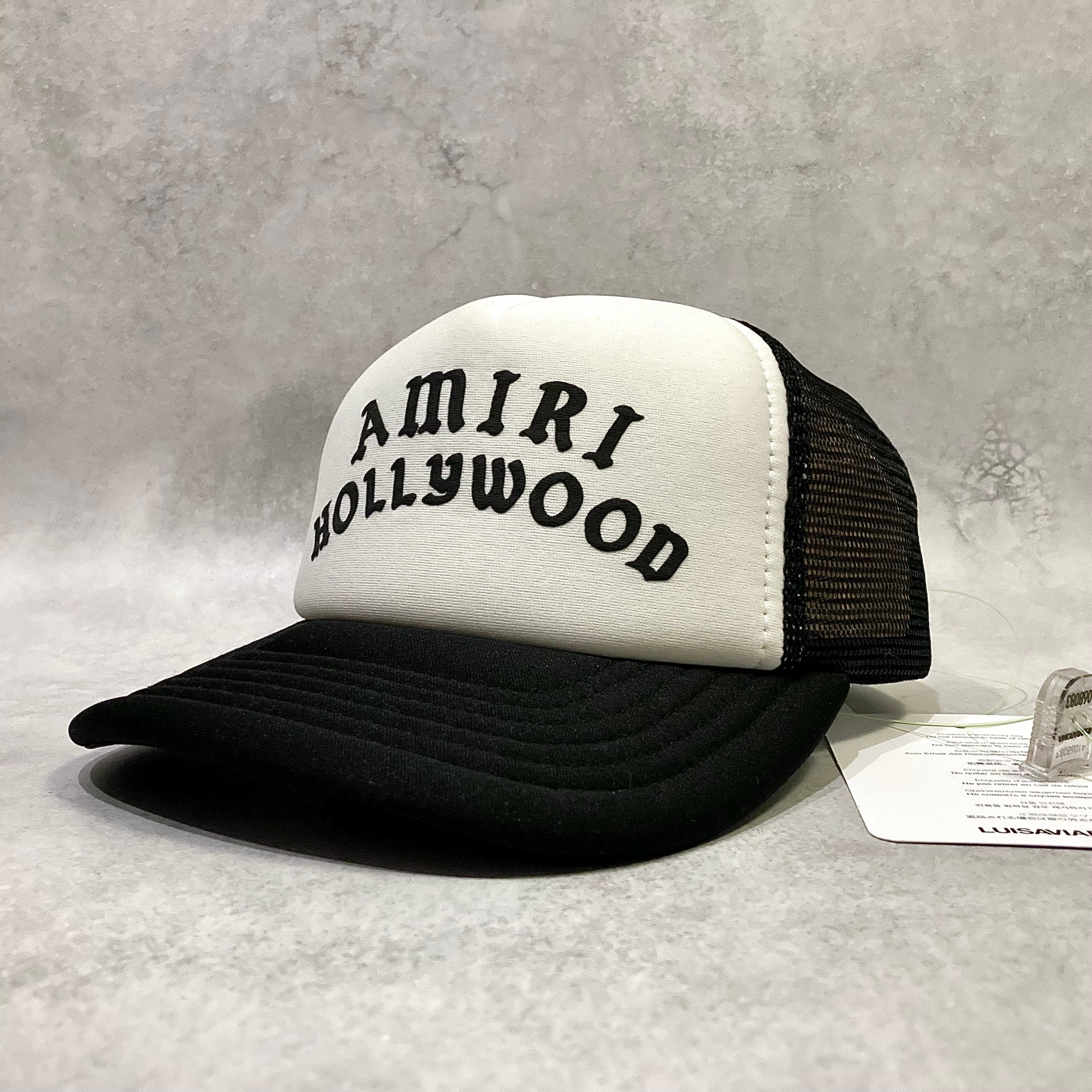 AMIRI Hollywood Trucker Hat "Black"