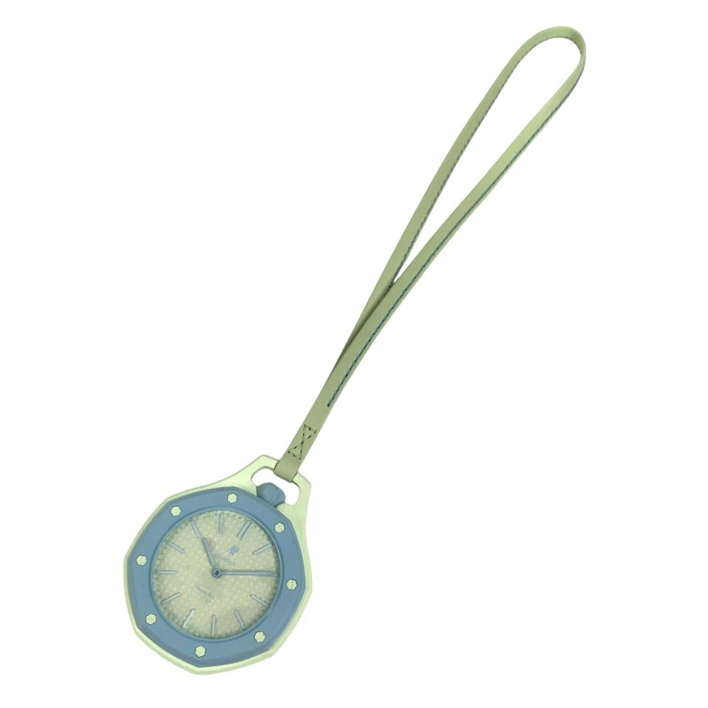 スウォッチ Swatch スウォッチ x オーデマピゲ ロイヤルポップ ポケットウォッチ SSX03L101N 手巻き 懐中時計 セラミック ブラウエアハト ライトグリーン 新品