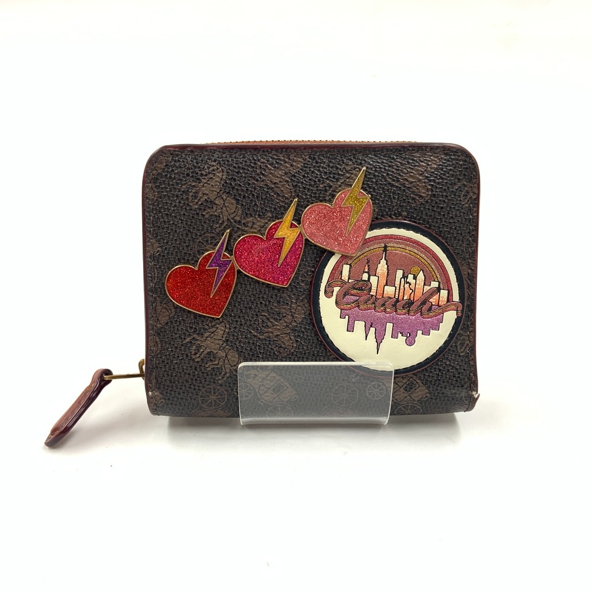 〇〇COACH コーチ ビルフォード 二つ折り財布 C0850 ブラウン