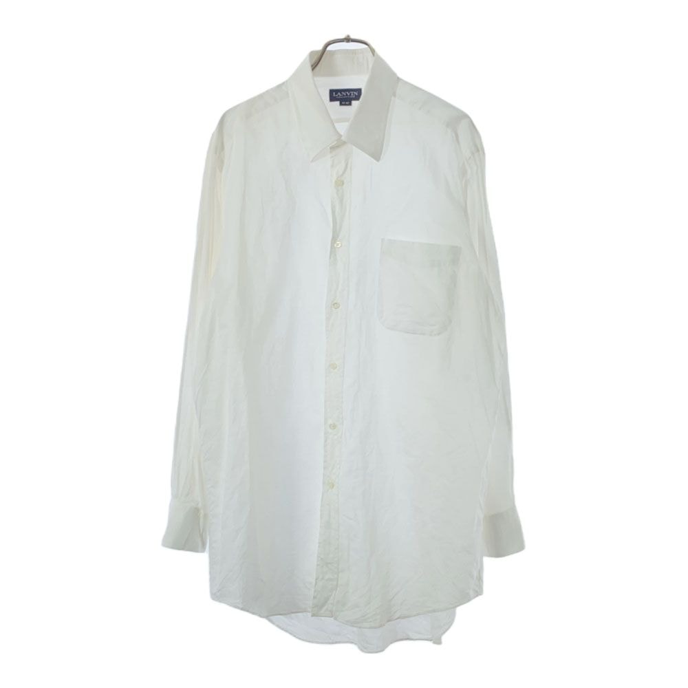 LANVIN ランバン 長袖 シャツ 42-82 ホワイト