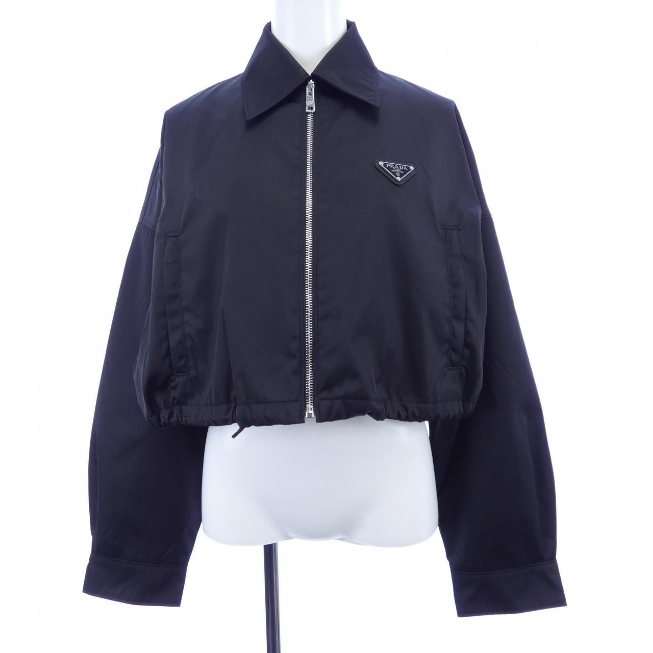 プラダ PRADA トライアングルロゴ クロップドブルゾンジャケット 292101 S231 1WQ8 ブルゾン
