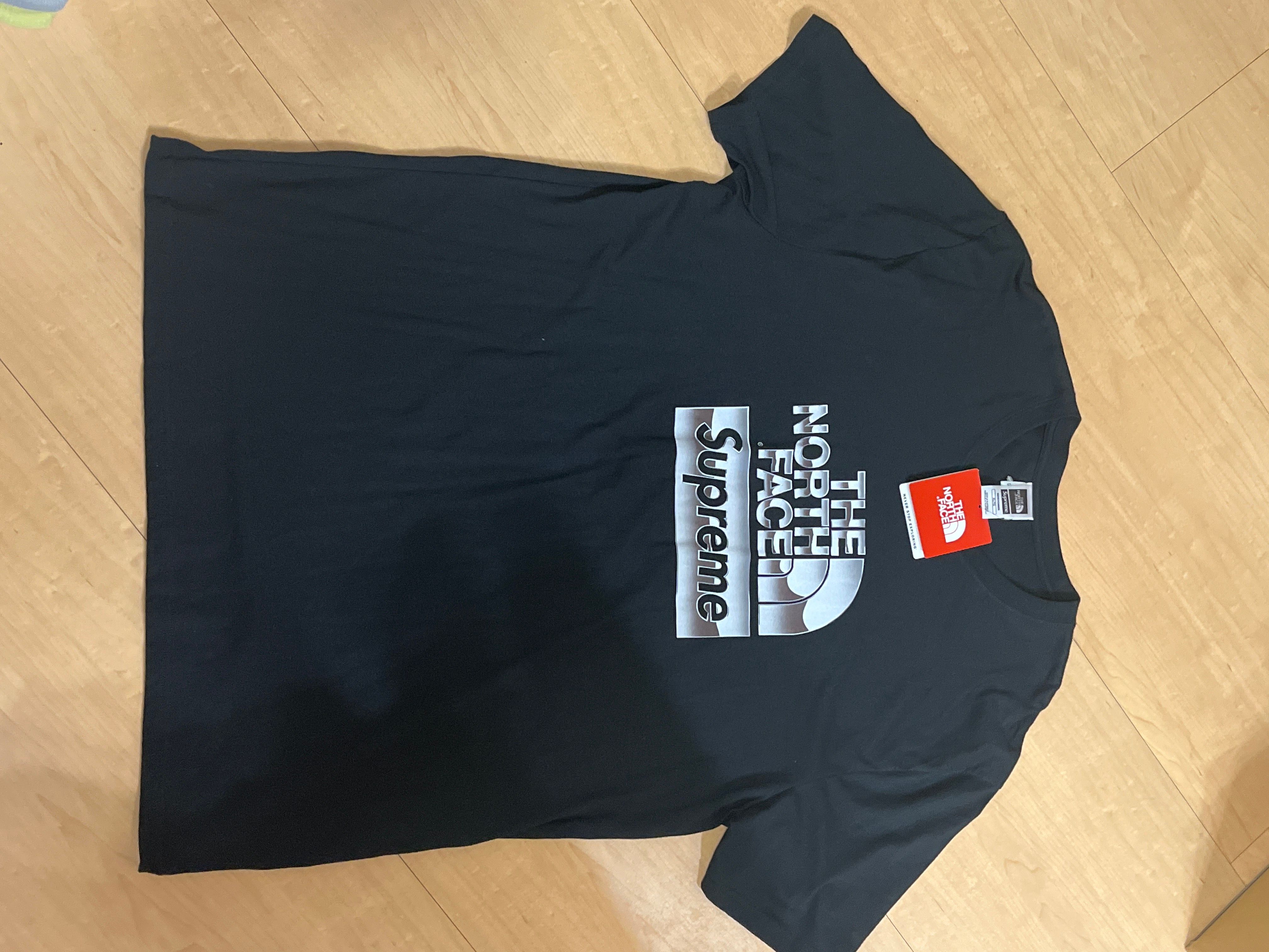 Supreme x The North Face Metallic Logo T-Shirt "Black"