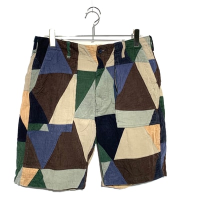 EG FATIGUE SHORT - CORDUROY PATCHWORK mulch color. 24SS