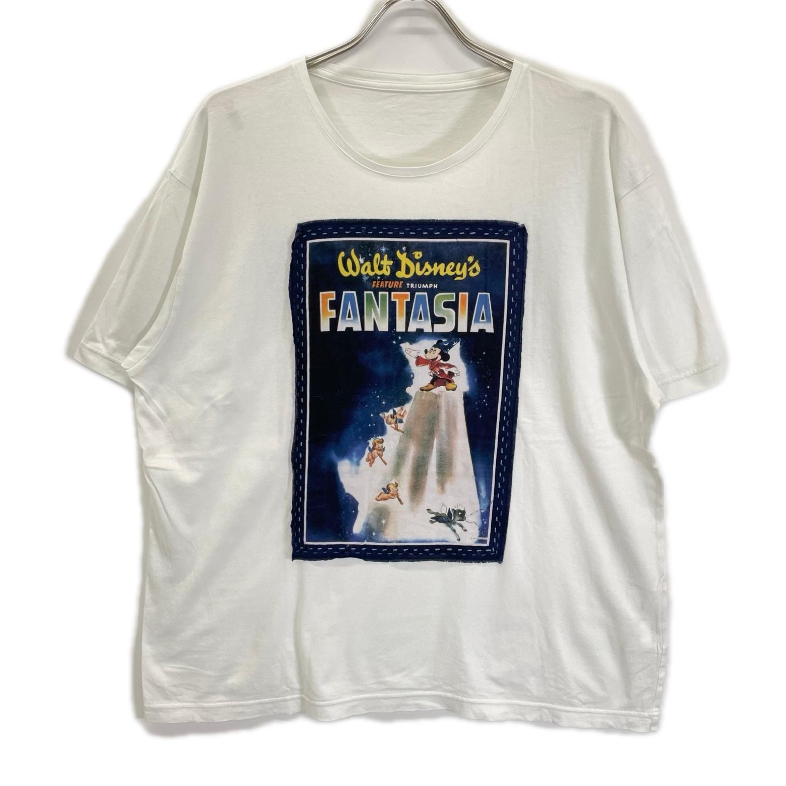 ポータークラシック ×Disney ホワイト コットン DISNEY FANTASIA BANDANA T-SHIRT L