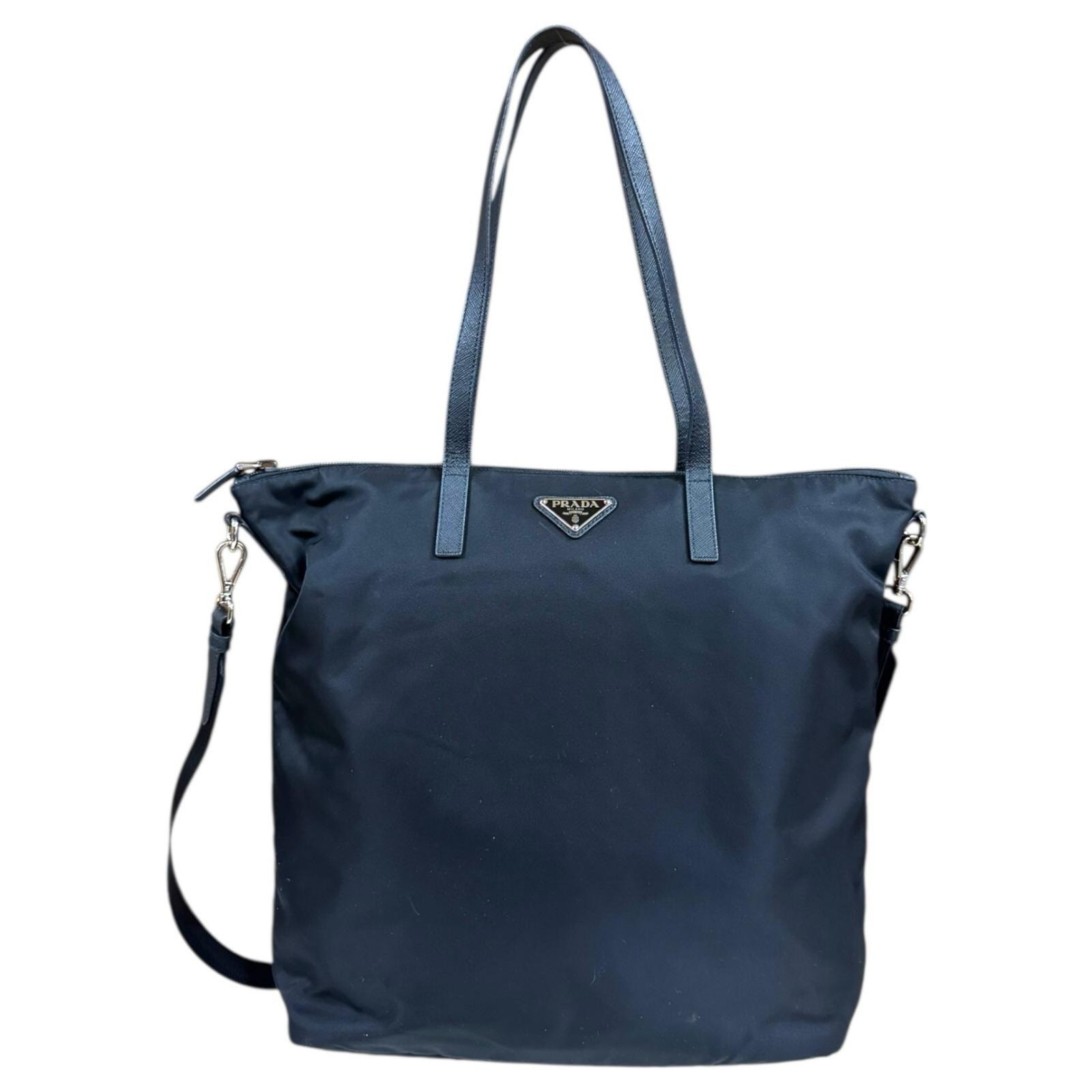 プラダ ショルダーバッグ ナイロン 1BG189 ブラック メンズ PRADA  中古