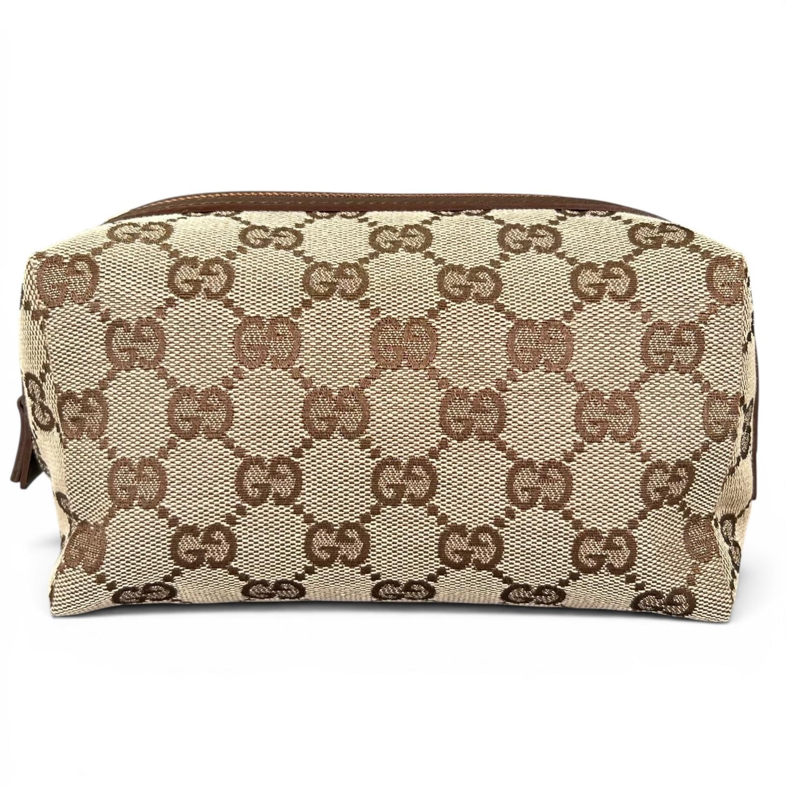 美品✨】グッチ GG柄 ポーチ ベージュ系 ヴィンテージ ✨美品✨GUCCI 