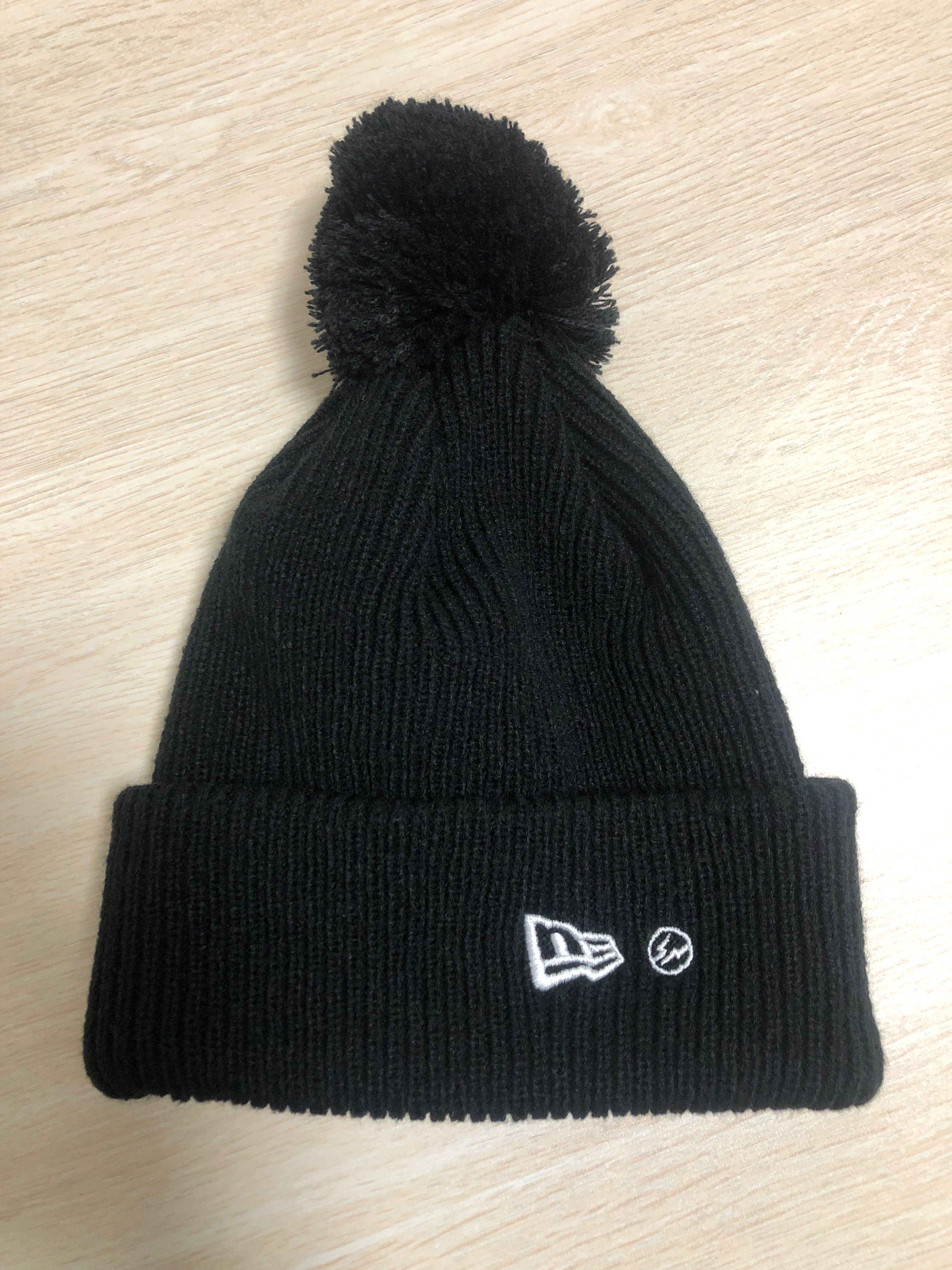 NEW ERA FRAGMENT DESIGN POMPON KNIT RIP "Black"