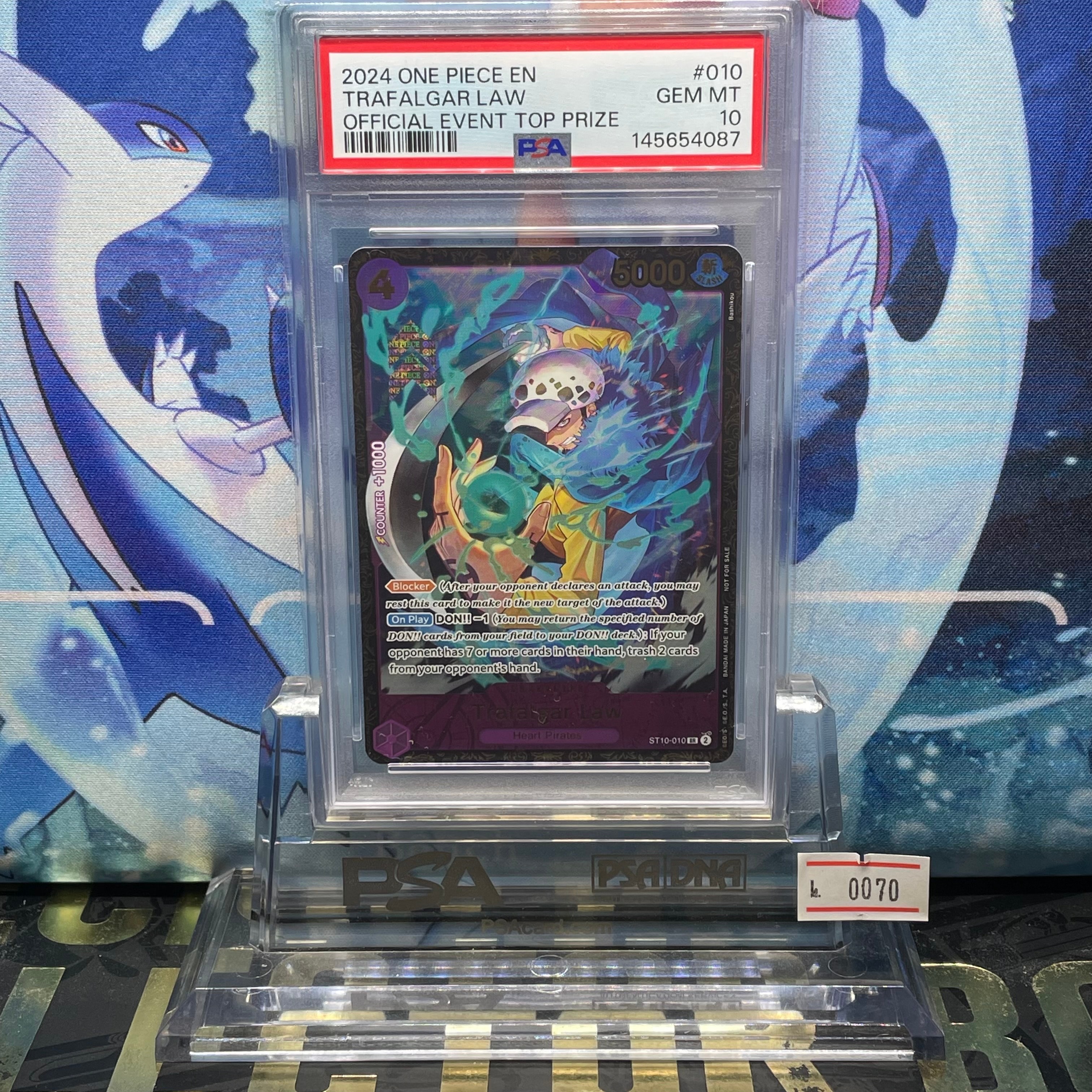 PSA10】トラファルガー・ロー SR [ST10-010]【英語版】(プロモーション
