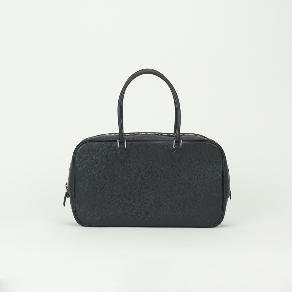 エルメス HERMES プリュムエラン28 プリュム プリュム28 プリュムエラン28 バッグ トートバッグ エプソン ノワール Noir ブラック Black 黒 シルバー金具 ヴォーエプソン ハンドバッグ