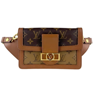 ルイ ヴィトン LOUIS VUITTON ウエストバッグ ボディバッグ モノグラム リバース バムバッグ ドーフィーヌ/モノグラム リバース ブラウン レディース M44586【中古】 z9919