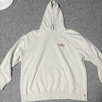 Supreme x Jordan Hooded Sweatshirt "Ash Grey" HF0836-051