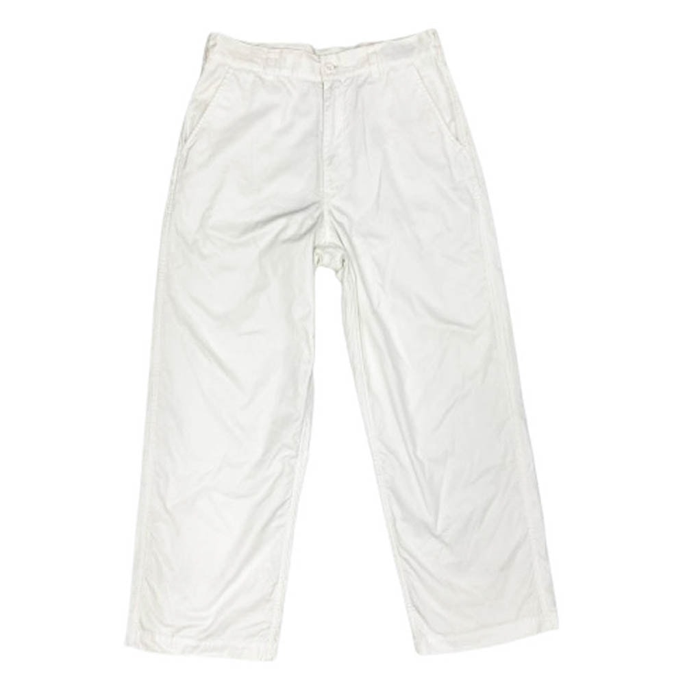COMME des GARCONS HOMME コムデギャルソンオム パンツ AD2017 HA-P031 ジップフライ コットン ストレートパンツ ホワイト系 S【中古】