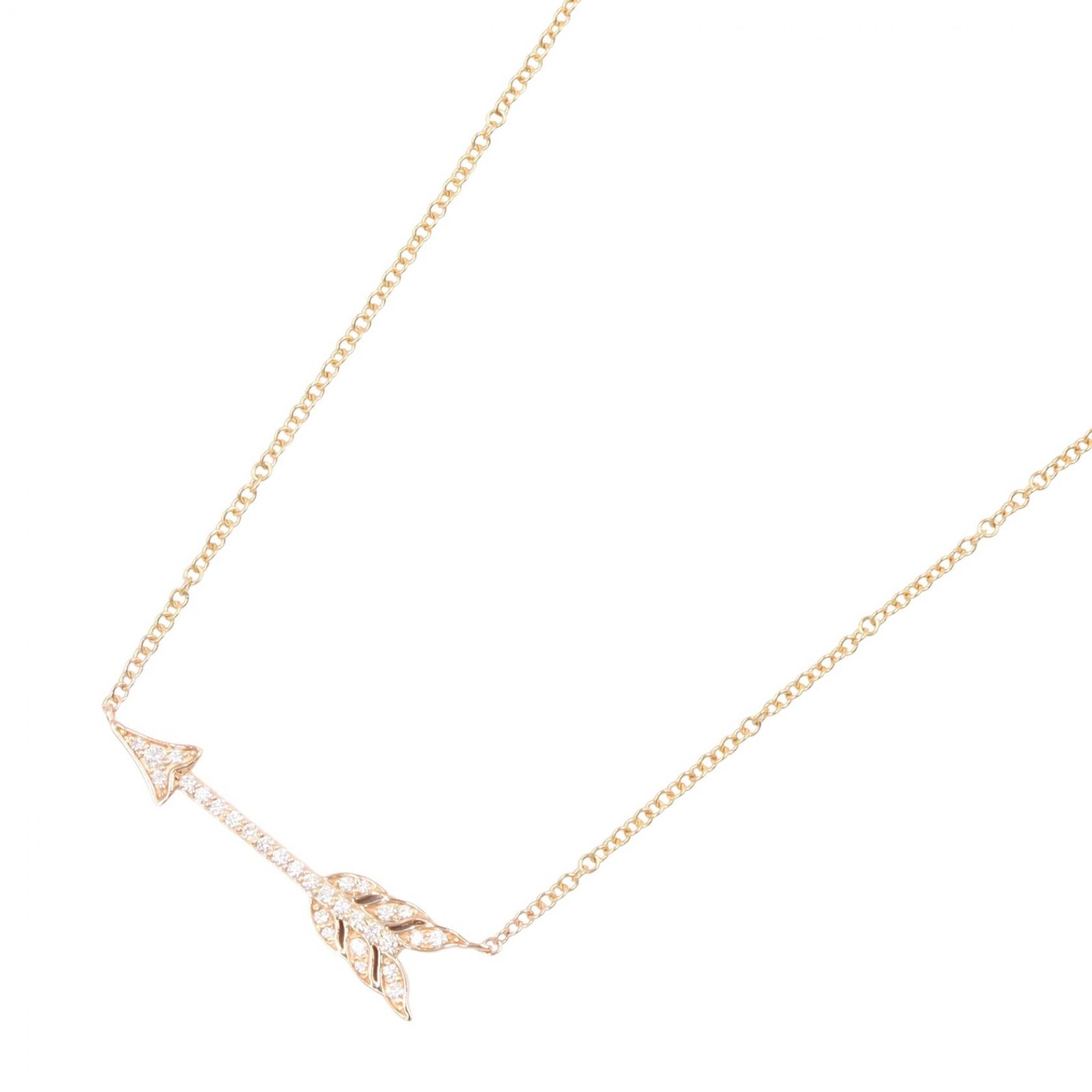 ティファニー TIFFANY&CO アロー ダイヤ ネックレス ネックレス ジュエリー K18PG(ピンクゴールド) ダイヤモンド レディース ゴールド系 / クリア系 【中古】