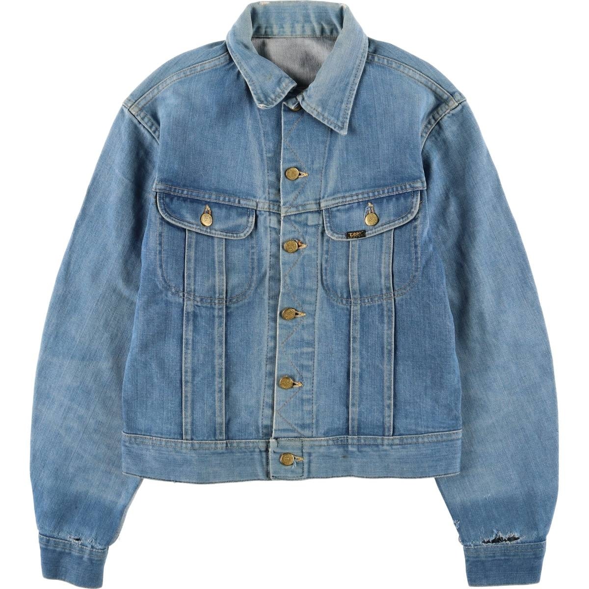 古着 リー Lee RIDERS ライダース デニムジャケット Gジャン メンズS相当 ヴィンテージ/eaa577922