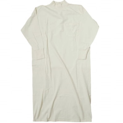 GOODWEAR x BEAMS BOY グッドウェア ビームスボーイ 別注 アメリカ製 モックネックロングスリーブワンピース M Natural 長袖 トップス g12139