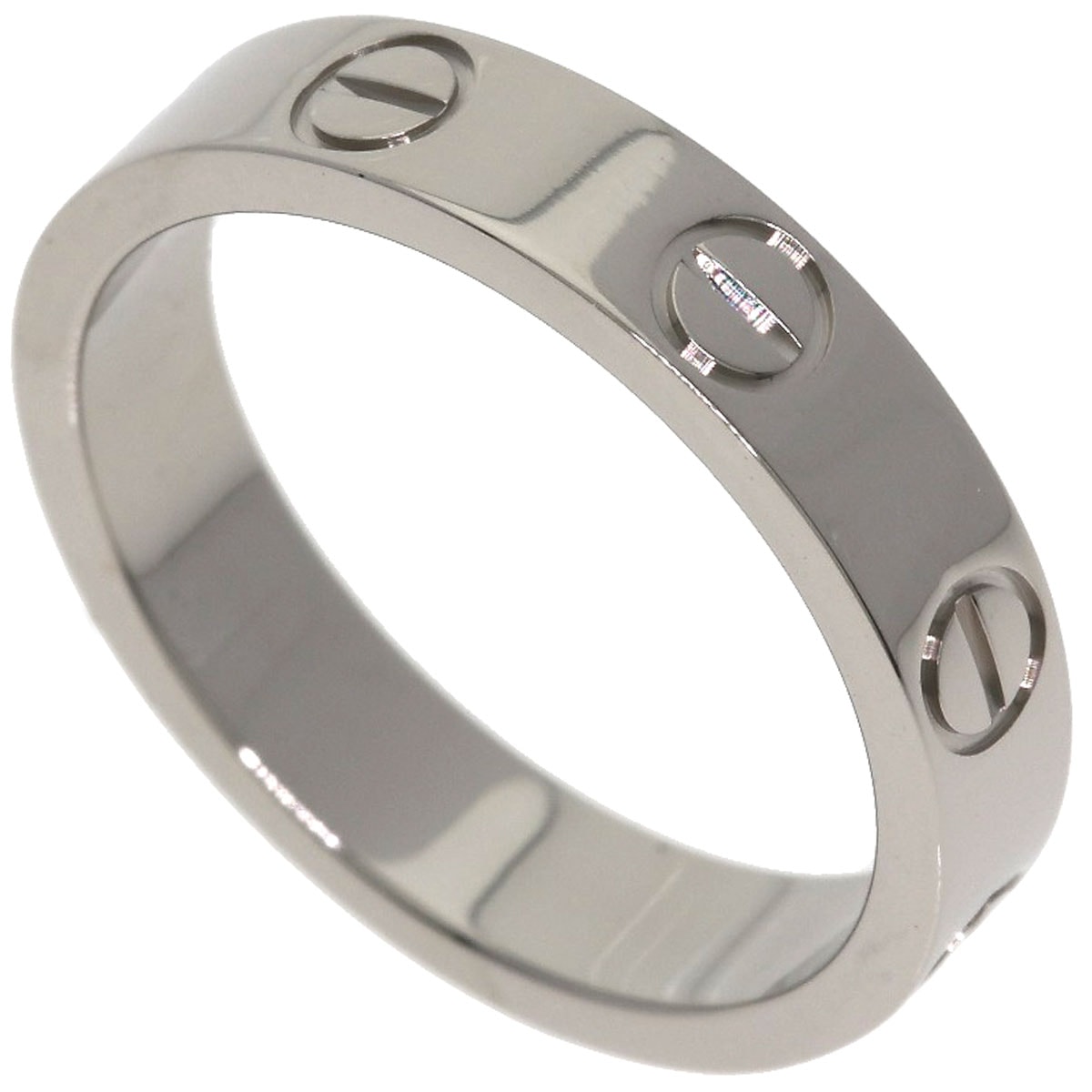 CARTIER カルティエ ミニ ラブリング #47 リング・指輪 K18WG レディース [中古]
