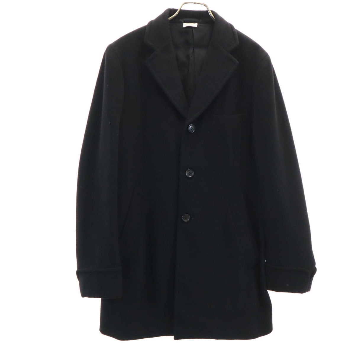 COMME des GARCONS HOMME DEUX コムデギャルソンオムドゥ 2016年製 ウールカシミヤブレンド 日本製 チェスターコート S ブラック