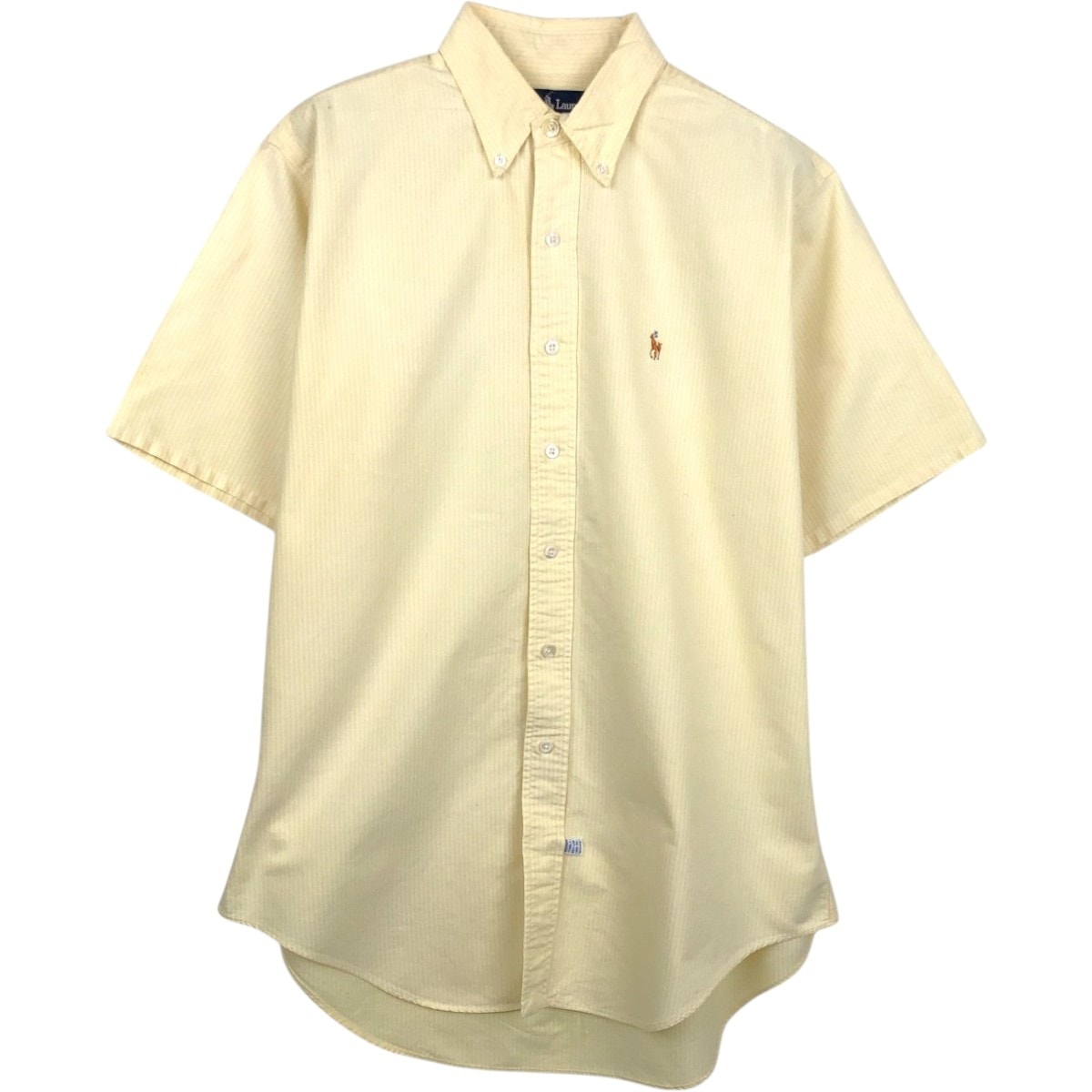 古着 ラルフローレン Ralph Lauren 半袖 ボタンダウン ストライプシャツ メンズL相当/eaa668601