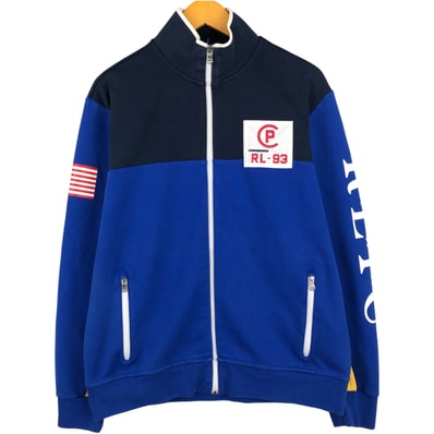 古着 ラルフローレン Ralph Lauren POLO Ralph Lauren フルジップスウェットシャツ トレーナー メンズL相当/eaa604096