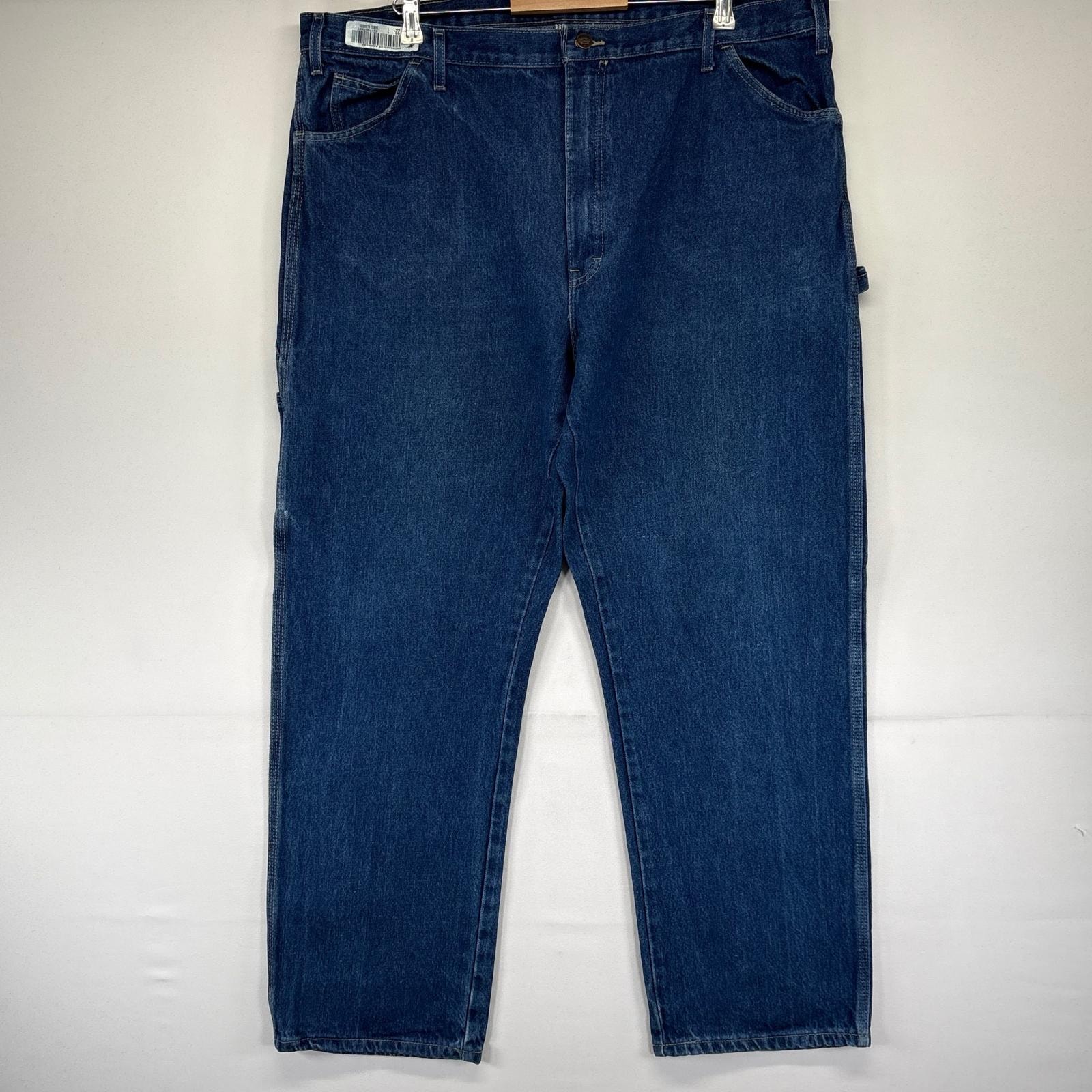古着 ディッキーズ Dickies デニム パンツ ペインターパンツ ワーク ジーパン ジーパン 大きいサイズ w42 L32  ブルー系 メンズ