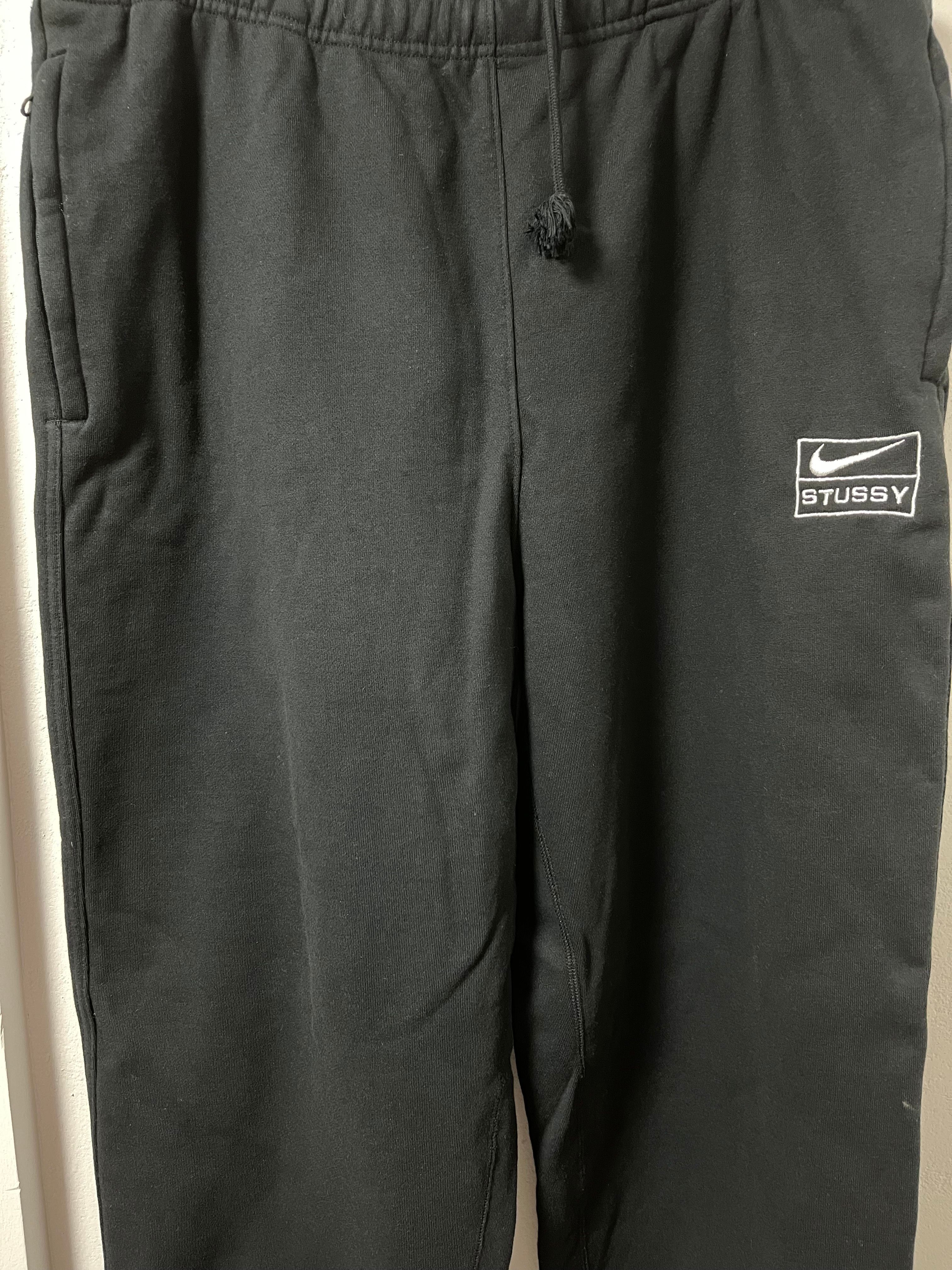 Stussy x Nike Stone Washed Fleece Pant "Black" (US Size) FN5235-010
