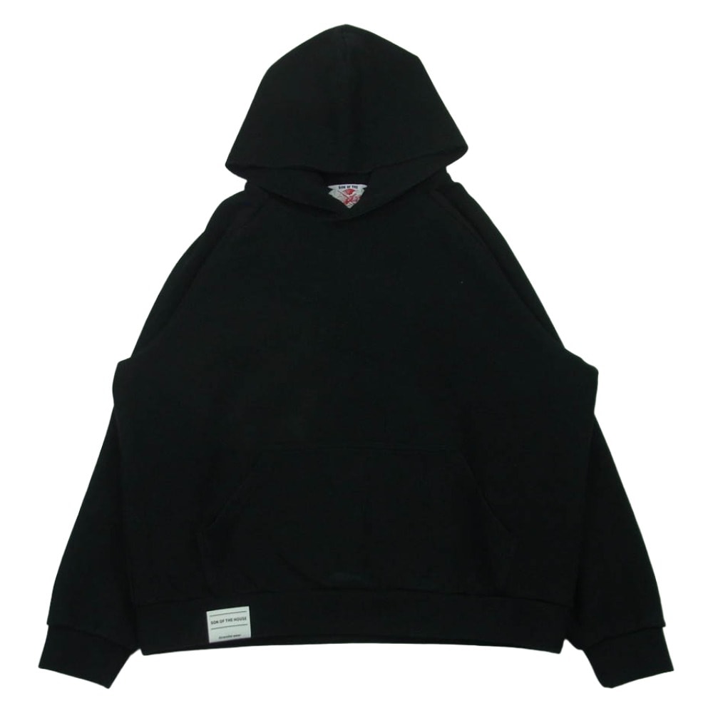 SON OF THE CHEESE サノバチーズ SC2120-SW02 プルオーバー フーディー パーカー 日本製 ブラック系 M【中古】
