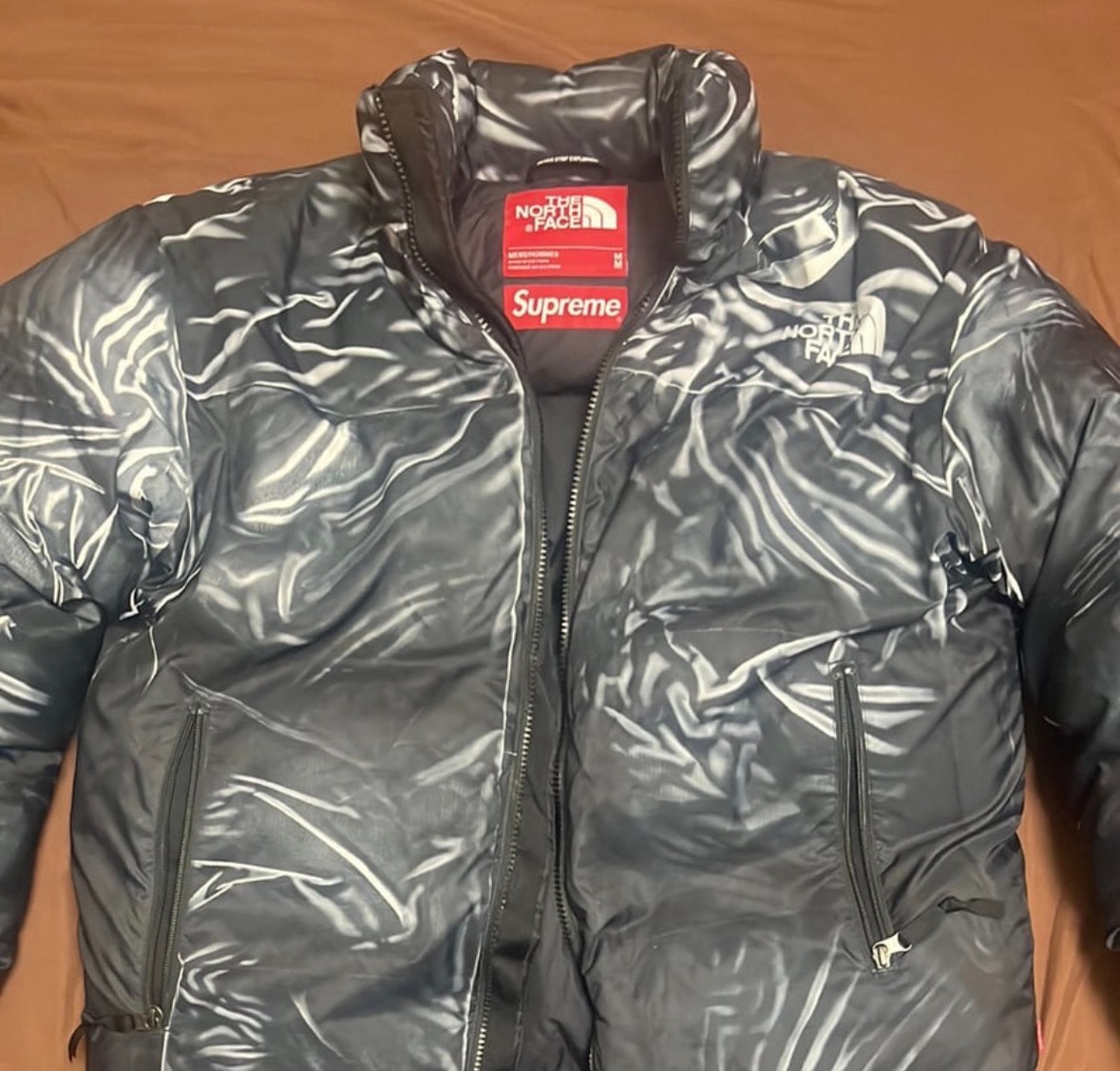 Supreme x The North Face Trompe Loeil Printed Nuptse Jacket "Black"