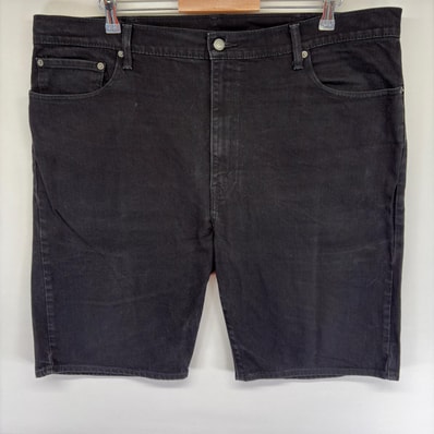 古着 リーバイス Levi's デニム パンツ ストレート ハーフ ショートパンツ ジップ ショートパンツ ジップ w42 ブラック系 メンズ