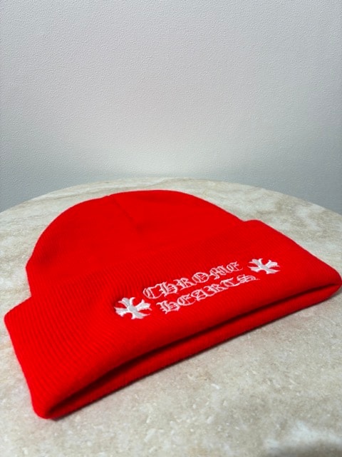 Chrome Hearts Wool Watch Cap Logo Embroidery Beanie "Red"