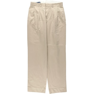 古着 ラルフローレン Ralph Lauren POLO by Ralph Lauren ツータック チノパンツ メンズw32相当/eaa656017