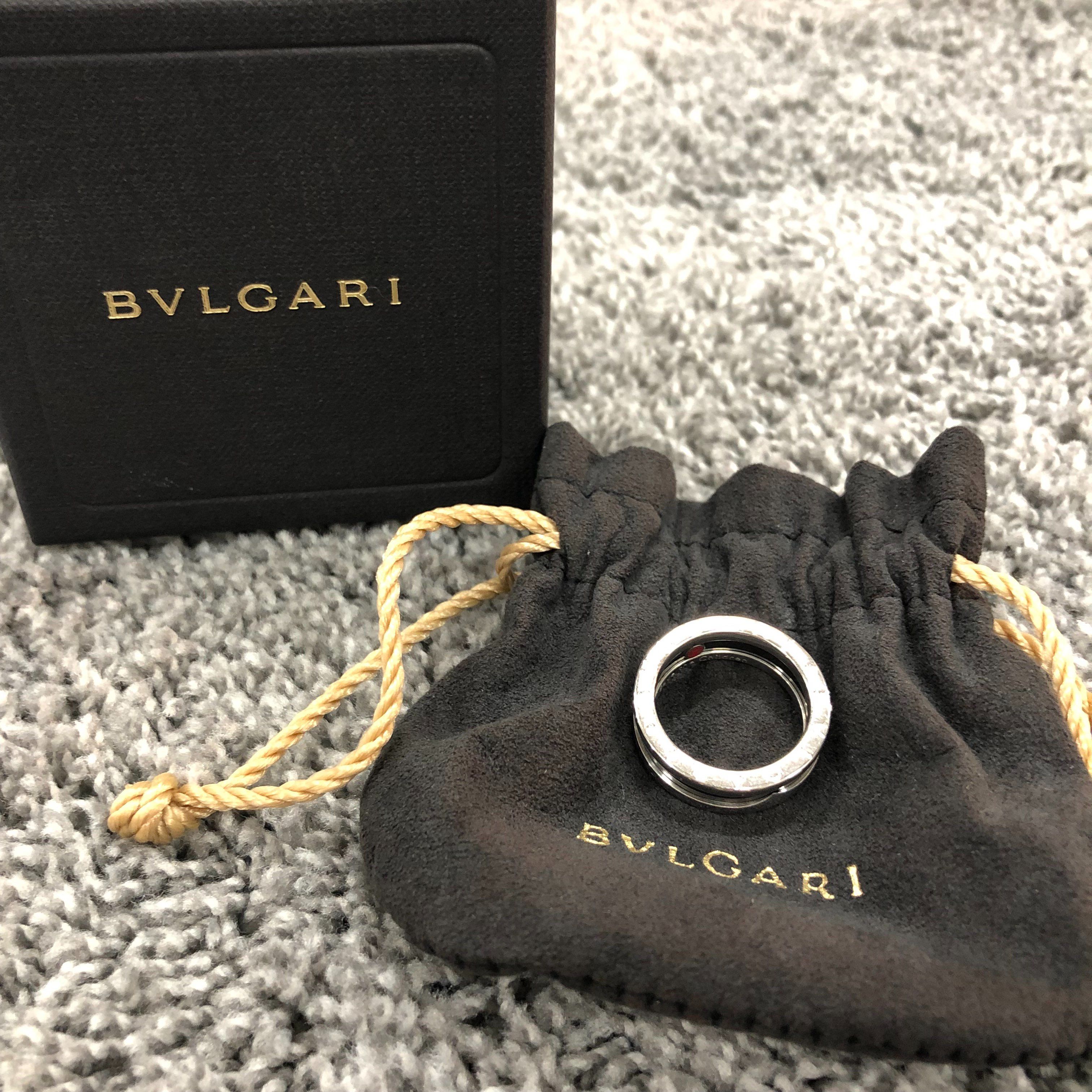 BVLGARI Save The Children Ring "Black/Silver Ceramic"