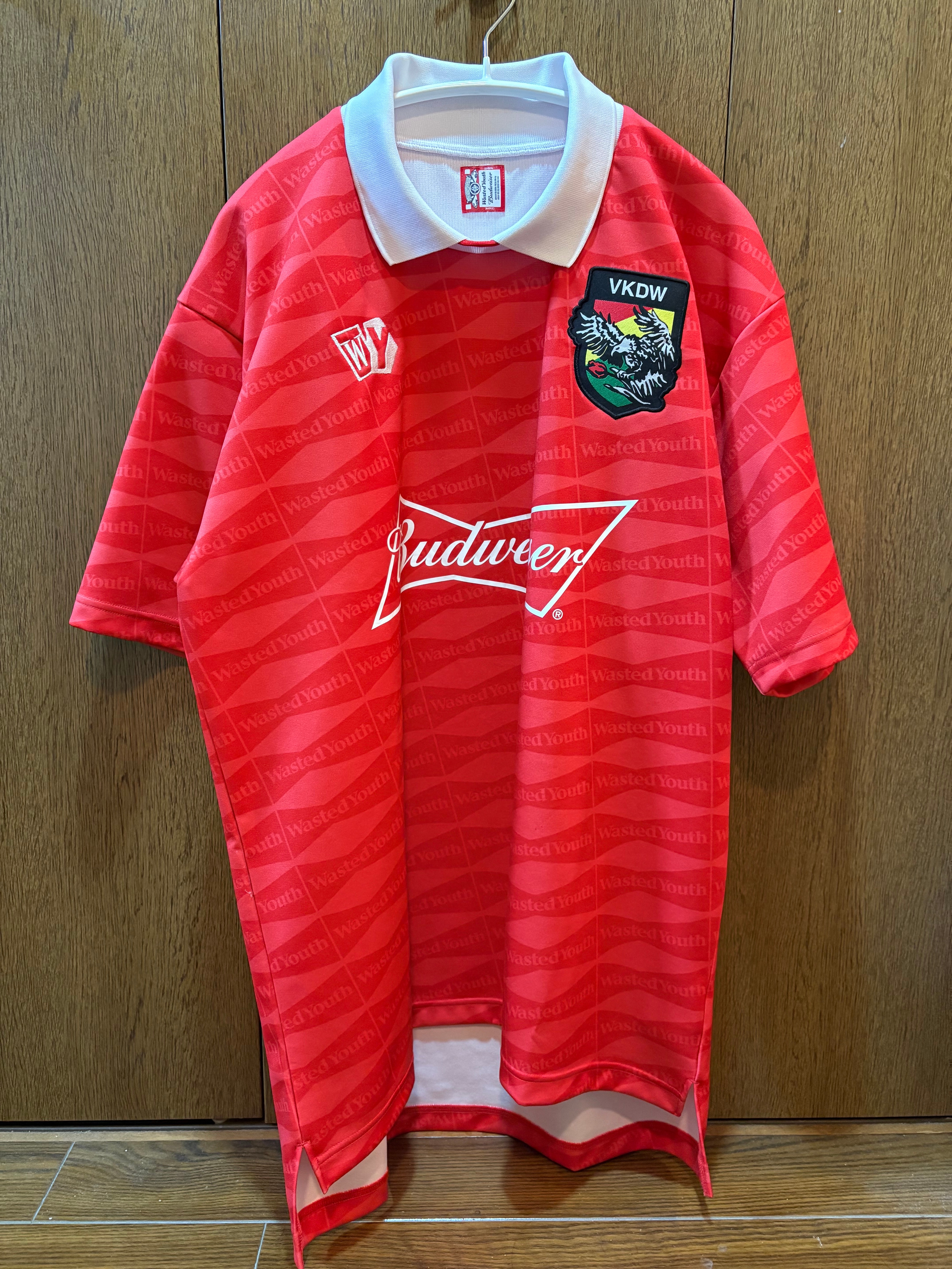 Wasted Youth x Budweiser WYxBW SOCCER GAME SHIRT "Red" / VERDY