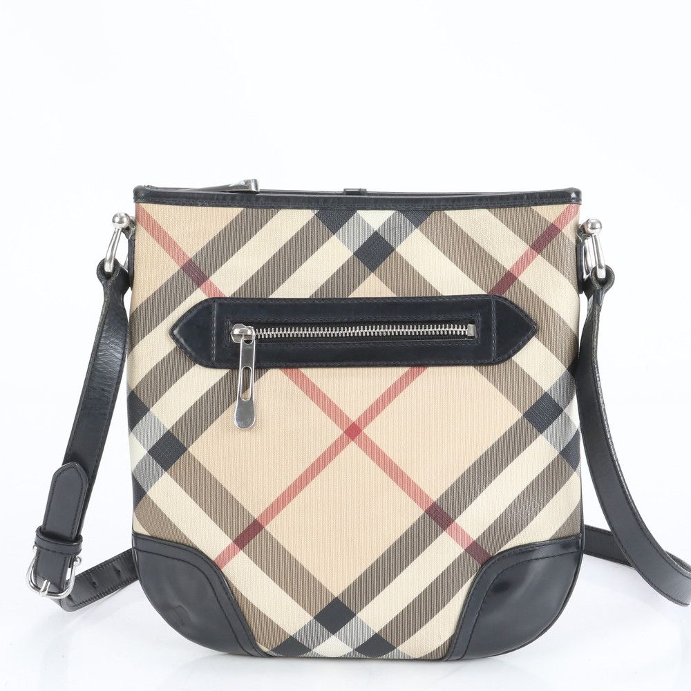 ■美品 バーバリー ノバ チェックショルダーバッグ