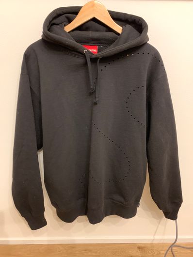 Supreme Laser Cut S Logo Hooded Sweatshirt "Black"