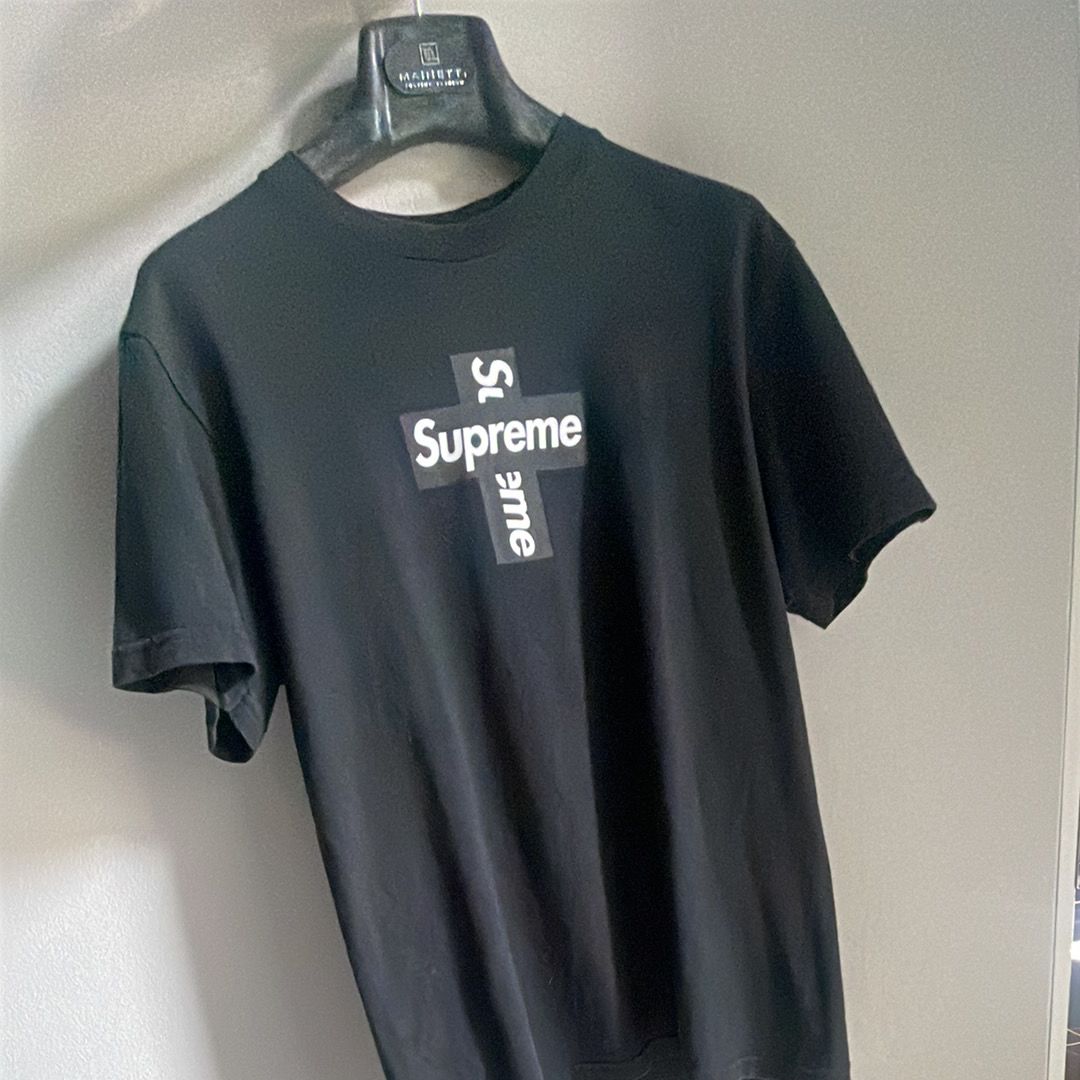 Supreme Cross Box Logo Tee "Black"