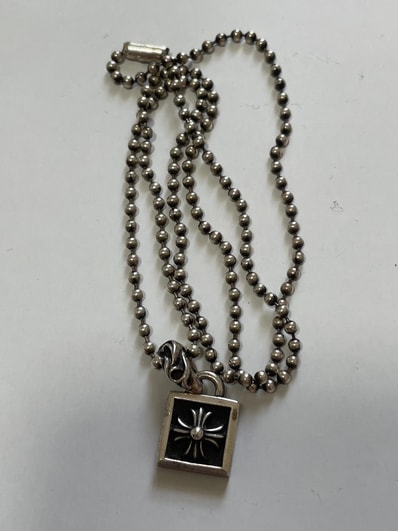 Chrome Hearts Framed CH Plus Charm "Silver"