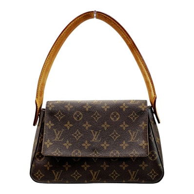 ☆☆LOUIS VUITTON ルイヴィトン モノグラム ミニルーピング M51147 ブラウン ハンドバッグ レディース ゴールド金具