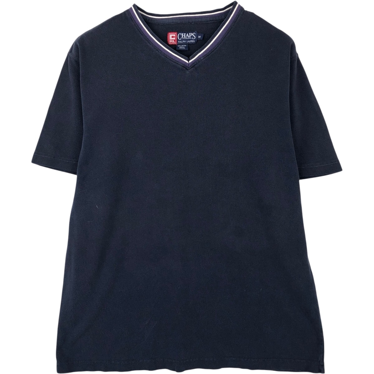 古着 ラルフローレン Ralph Lauren CHAPS チャップス 半袖VネックTシャツ メンズM相当/eaa647826