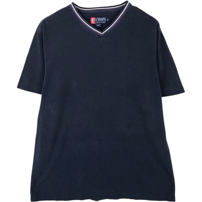 古着 ラルフローレン Ralph Lauren CHAPS チャップス 半袖VネックTシャツ メンズM相当/eaa647826