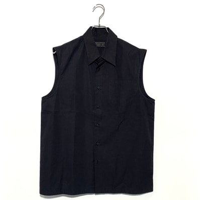 PRADA ノースリーブ シャツ ブラック