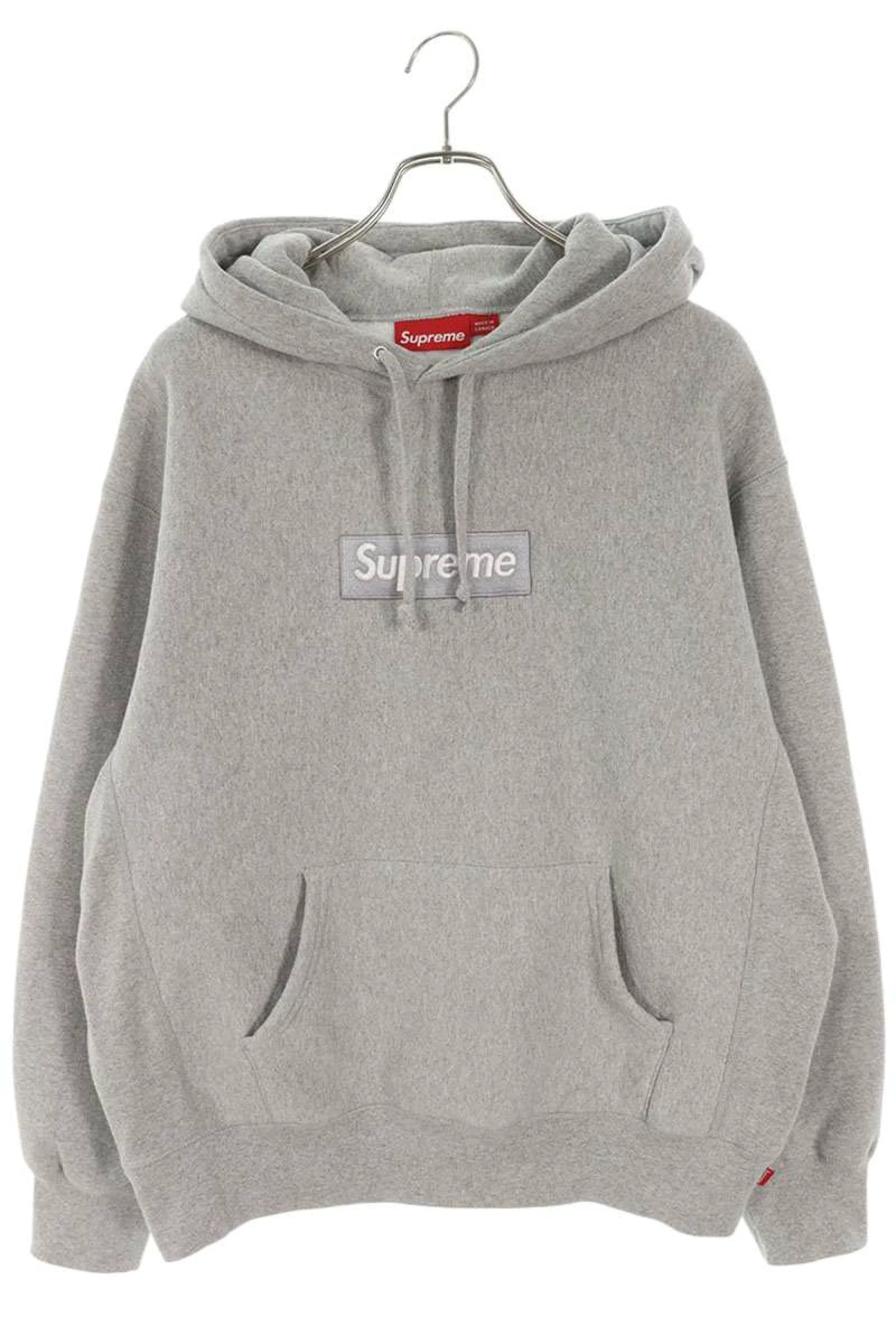 Supreme Box Logo Hooded Sweatshirt "Heather Grey" (24FW)