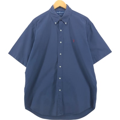 古着 ラルフローレン Ralph Lauren BLAKE 半袖 ボタンダウンシャツ メンズM相当/eaa556653