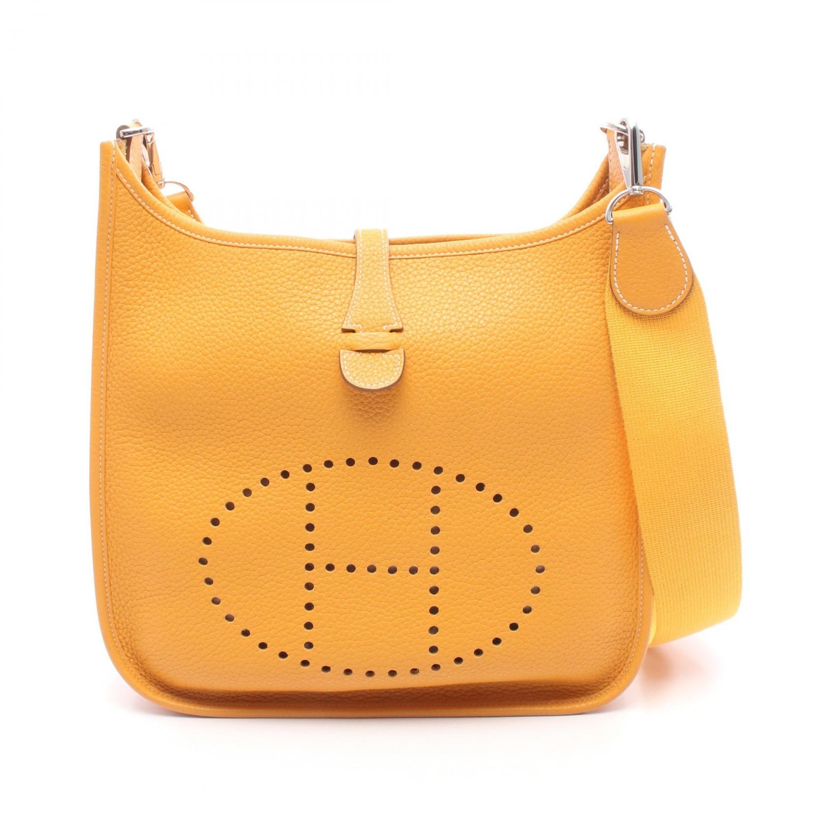エルメス HERMES エヴリン 1 アン PM ショルダーバッグ バッグ レザー トリヨンクレマンス トリヨンクレマンス ジョーヌドール □P刻印(2012年製造) レディース イエロー系 【中古】