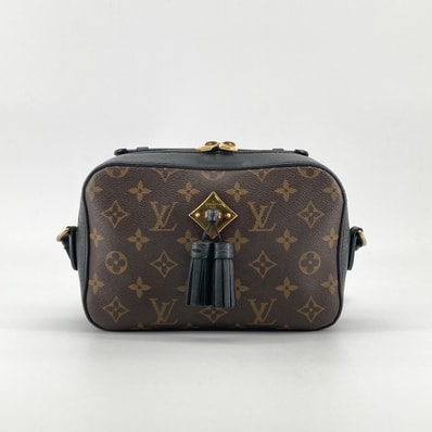 LOUIS VUITTON(ルイ・ヴィトン) サントンジュ モノグラムキャンバス レザータッセル M43555 ショルダーバッグ ブラウン