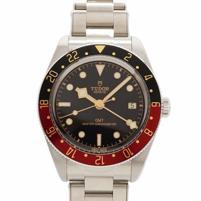 【6wgb0109】チュードル ブラックベイ58 GMT 7939G1A0NRU 黒文字盤【中古】腕時計 メンズ
